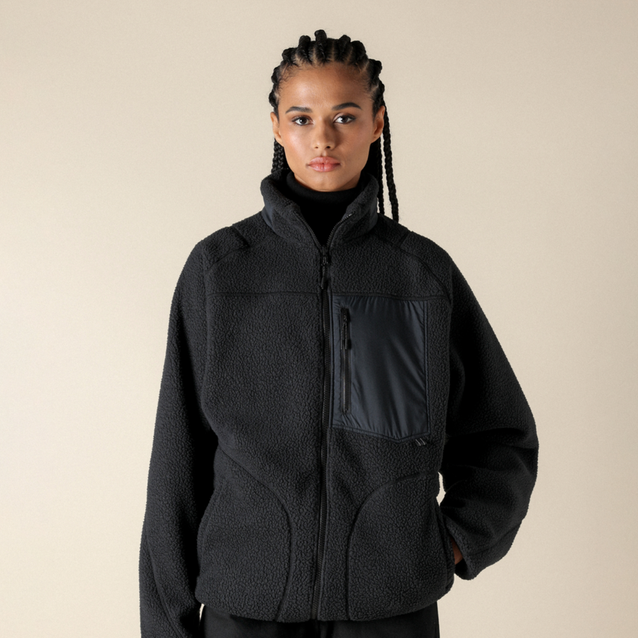 Mizuno POLAR TEC THERMALLOFT REVERSIBLE JACKET Black